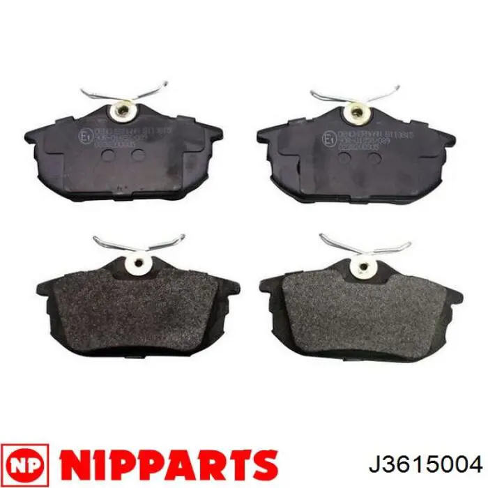 Купить J3615004 Nipparts Колодки тормозные задние, дисковые
