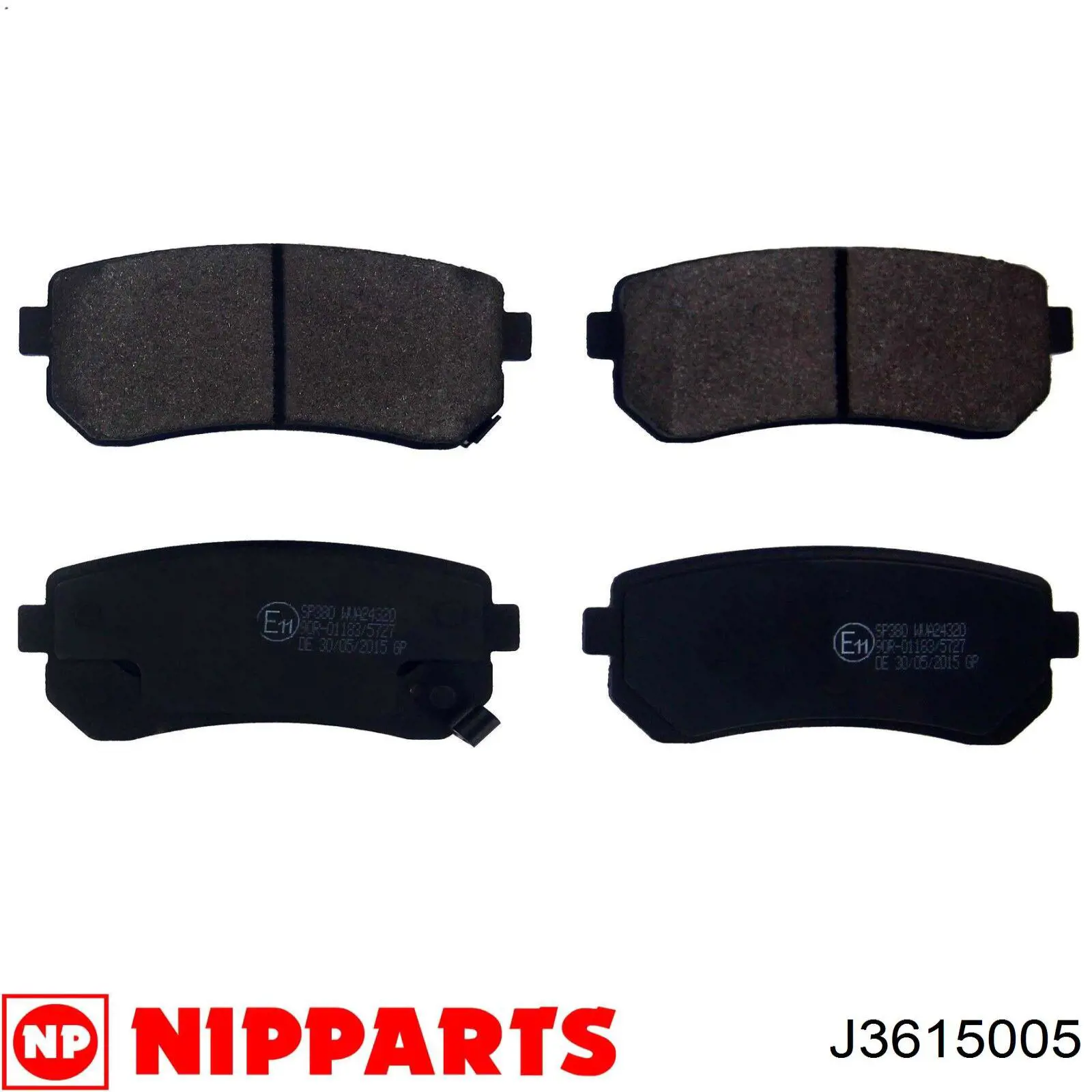 Задние тормозные колодки J3615005 Nipparts