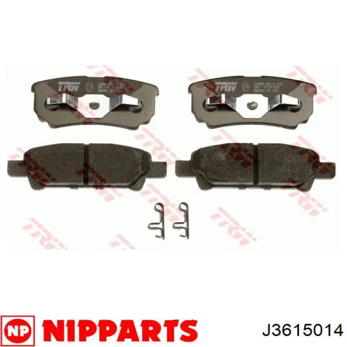 Задние тормозные колодки J3615014 Nipparts