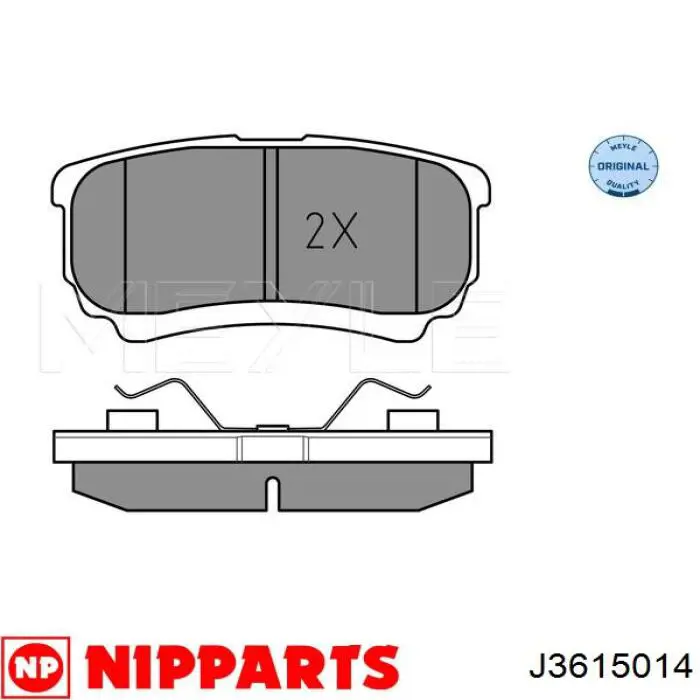 J3615014 Nipparts Колодки тормозные дисковые комплект