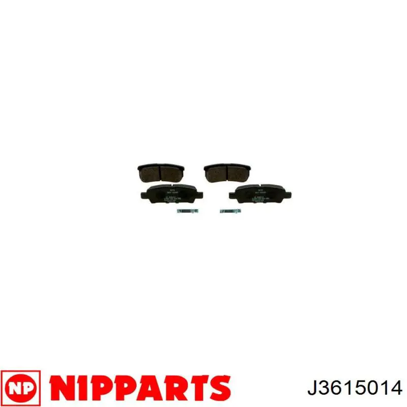 Задние дисковые колодки Nipparts J3615014