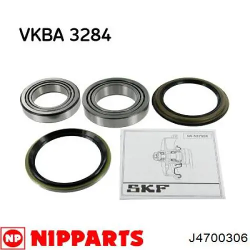 Комплект подшипника ступицы колеса Nipparts J4700306 цена, от 11.37 USD