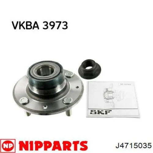 Ступицы задних колес Nipparts J4715035 цена, от 42.60 USD