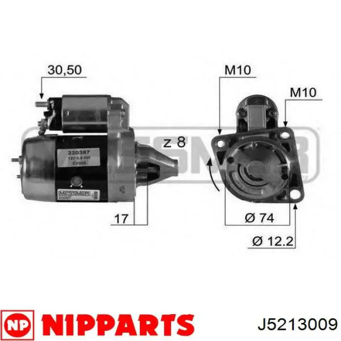 J5213009 Nipparts стартер