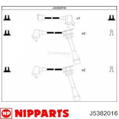 Высоковольтные провода J5382016 Nipparts