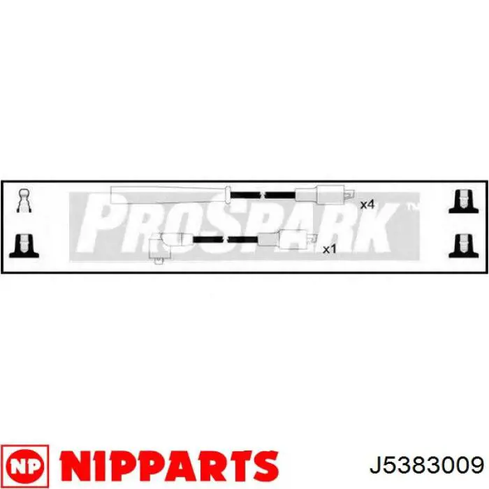 Провода зажигания Nipparts J5383009 цена, от 13.27 USD
