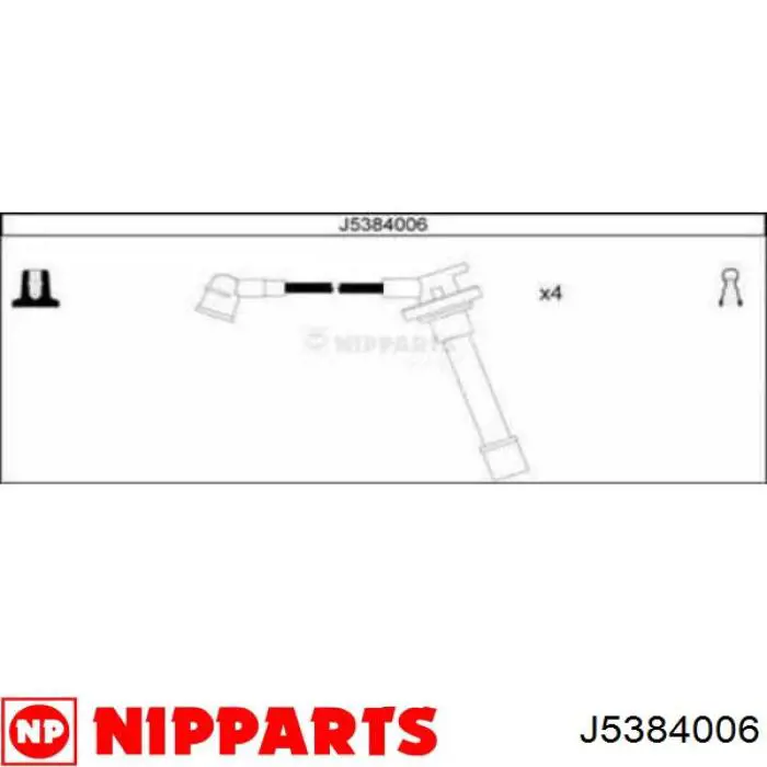 Высоковольтные провода J5384006 Nipparts