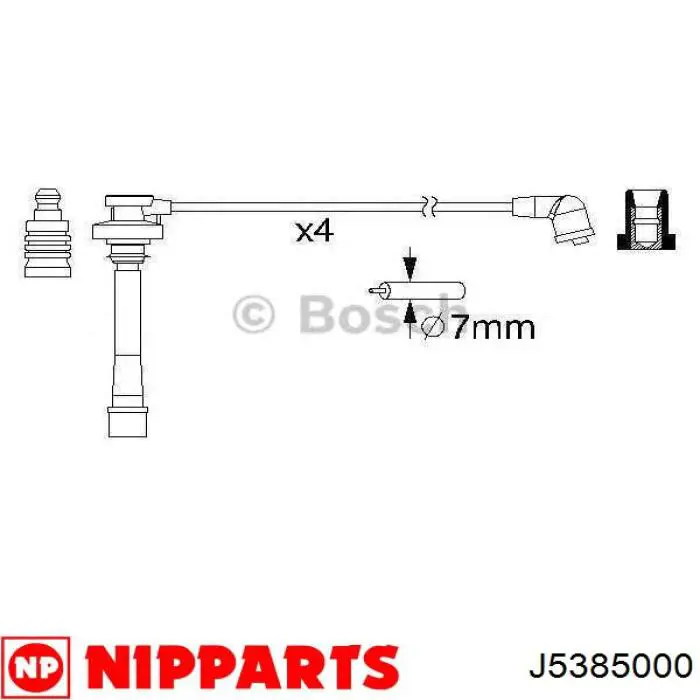Высоковольтные провода J5385000 Nipparts
