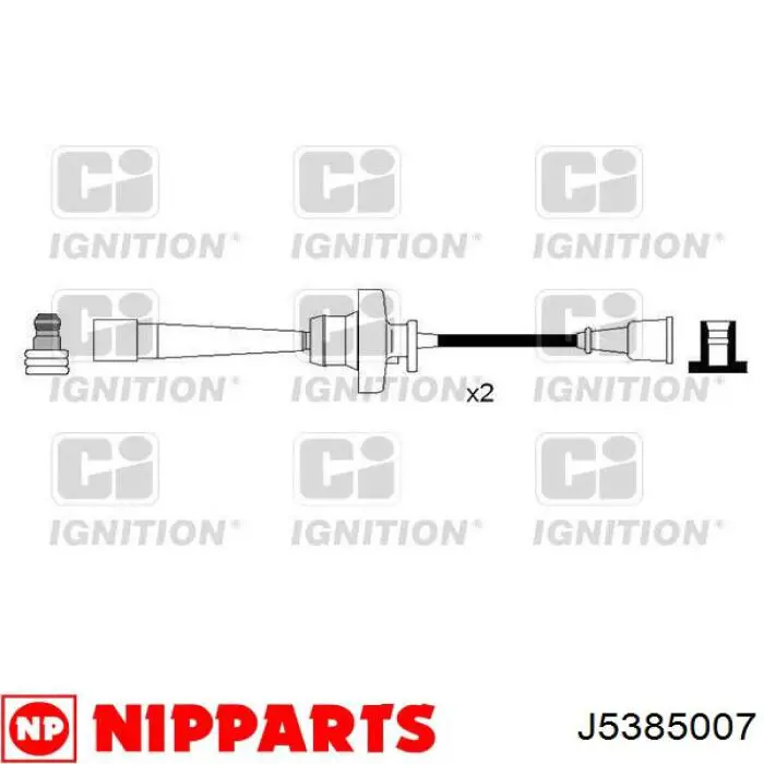 Juego de cables de encendido J5385007 Nipparts