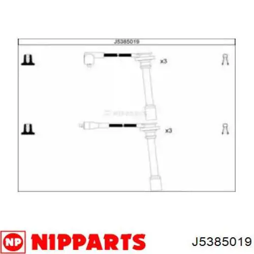 J5385019 Nipparts высоковольтные провода