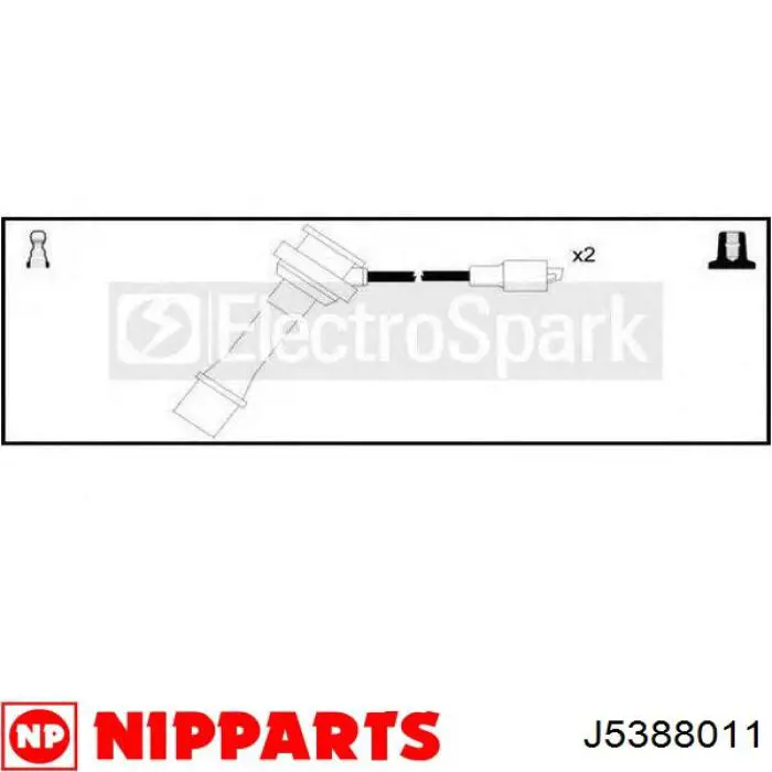 Juego de cables de encendido J5388011 Nipparts