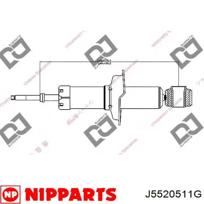 Амортизатор задний RS317132 Raiso
