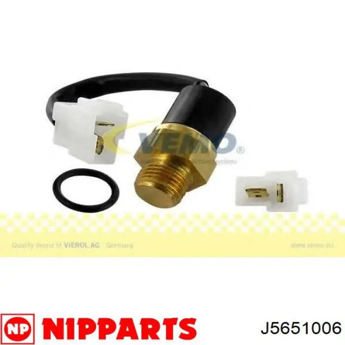 Sensor, temperatura del refrigerante (encendido el ventilador del radiador) J5651006 Nipparts