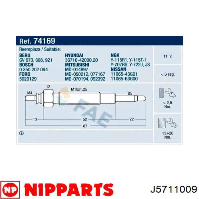 J5711009 Nipparts