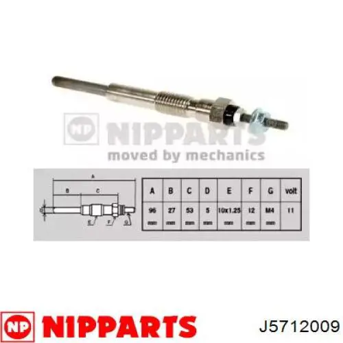 Свечи накала 660119 Maxgear