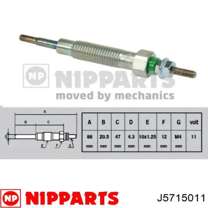 Купить ME202785 Mitsubishi Свечи накала