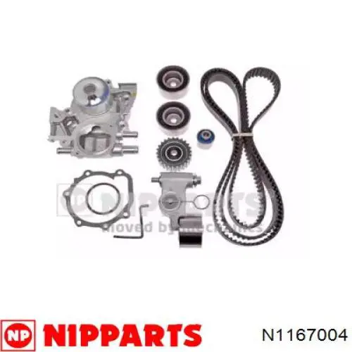 N1167004 Nipparts correia do mecanismo de distribuição de gás, kit