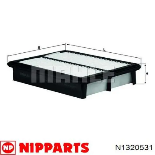 Элемент воздушного фильтра Nipparts N1320531 цена, от 6.57 USD