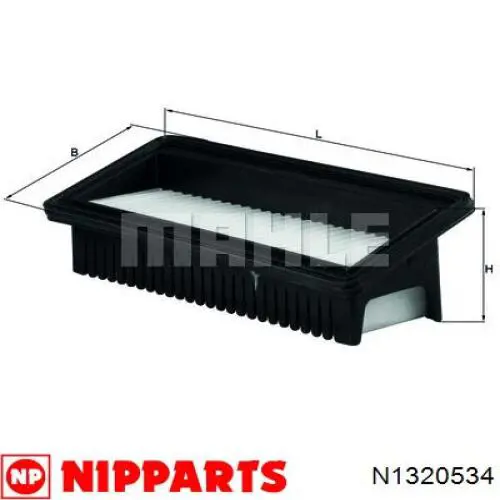 Filtro de aire N1320534 Nipparts
