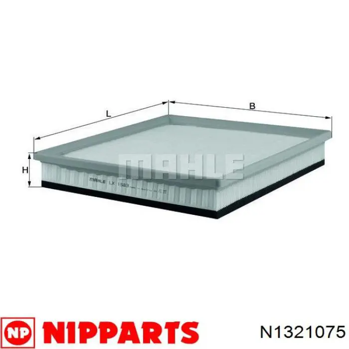 Элемент воздушного фильтра Nipparts N1321075 цена, от 7.22 USD