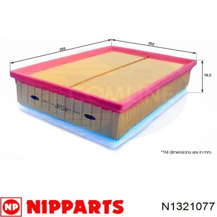Filtro de aire N1321077 Nipparts