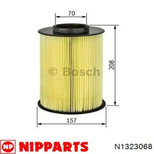 N1323068 Nipparts Воздушный фильтр двигателя