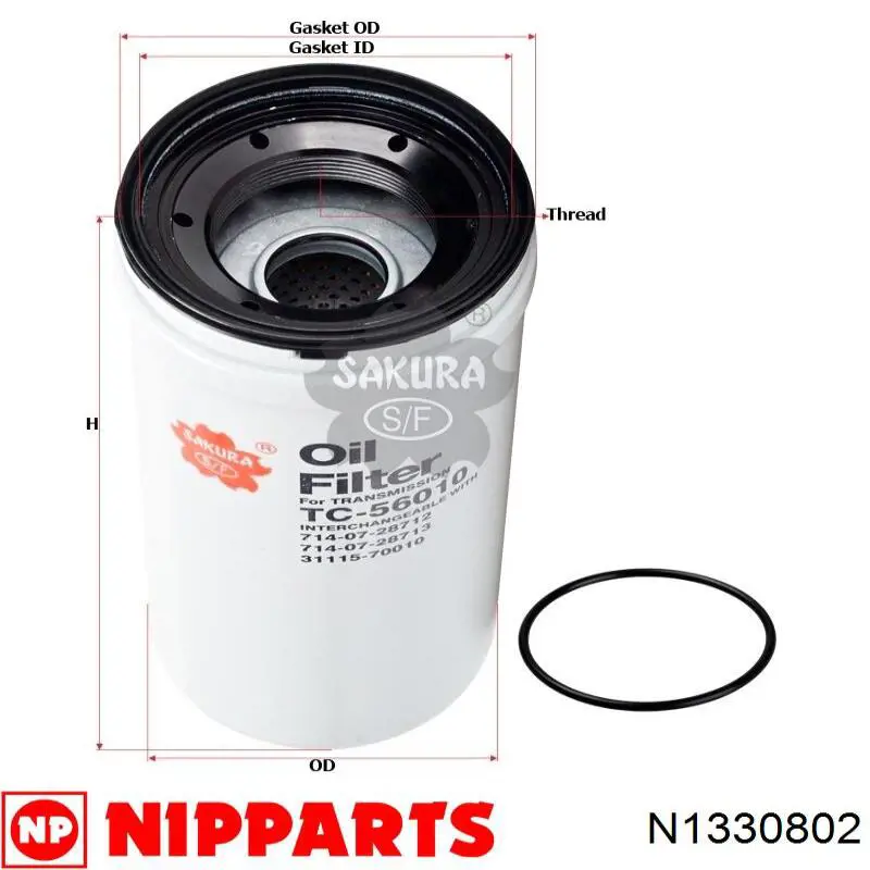 Купить N1330802 Nipparts Фильтр-отстойник топлива грубой очистки