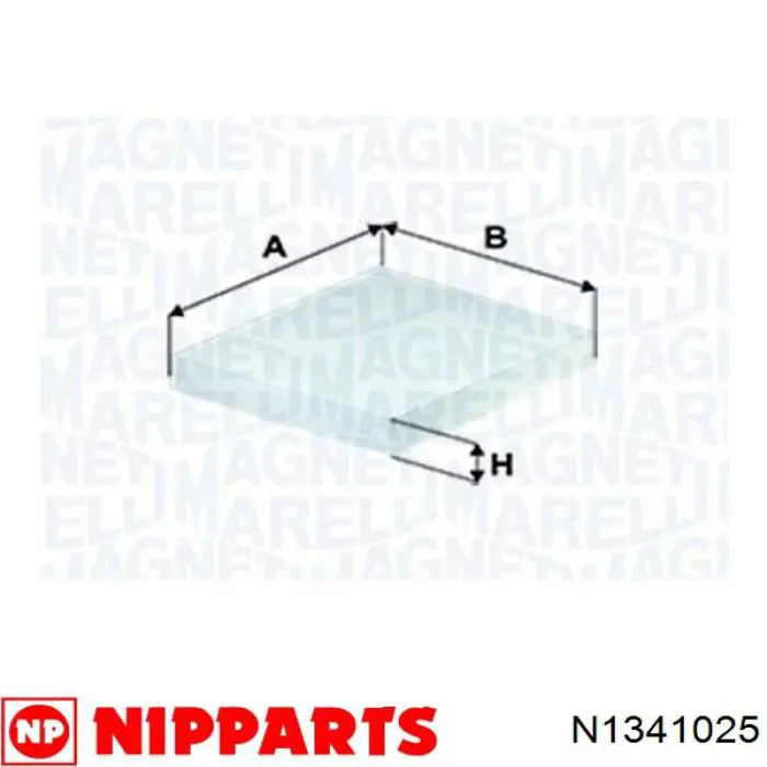 Купить N1341025 Nipparts Фильтр салона угольный