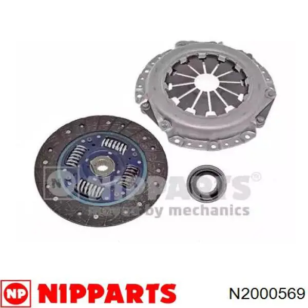 N2000569 Nipparts kit de embraiagem (3 peças)