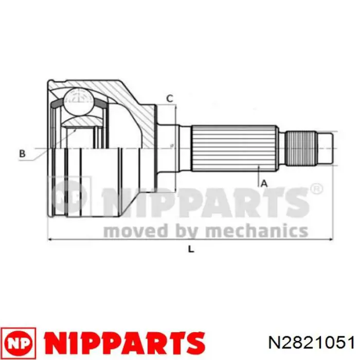 ШРУС наружный передний N2821051 Nipparts