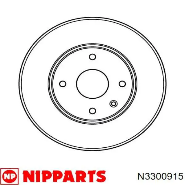 Передние тормозные диски N3300915 Nipparts