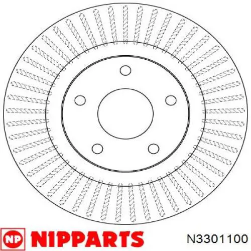 Передние тормозные диски N3301100 Nipparts