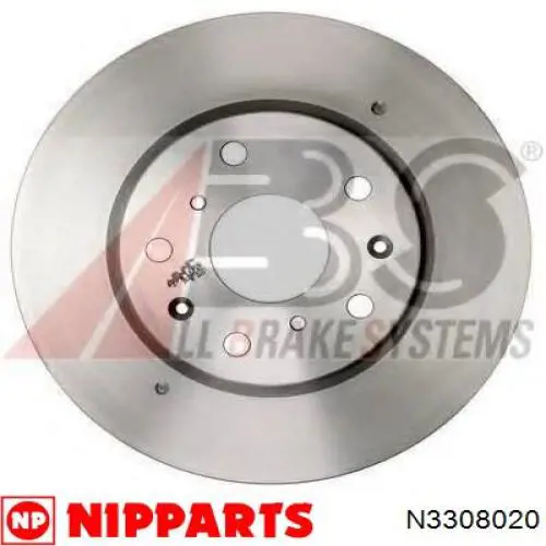 Тормоз дисковый передний Nipparts N3308020 цена, от 34.21 USD