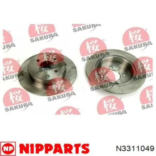 Купить N3311049 Nipparts Диск тормозной задний