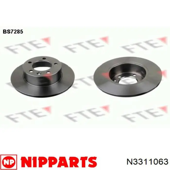N3311063 Nipparts Дисковый тормоз