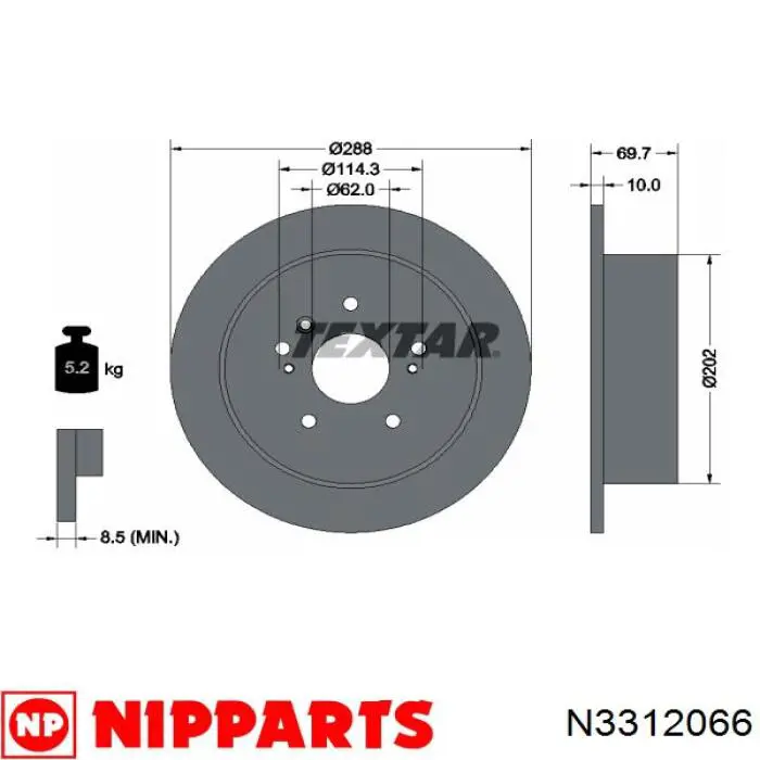 Тормозные диски 83076130 R1 Concepts