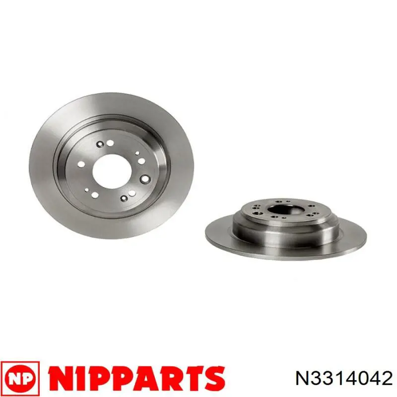 Купить N3314042 Nipparts Диск тормозной задний