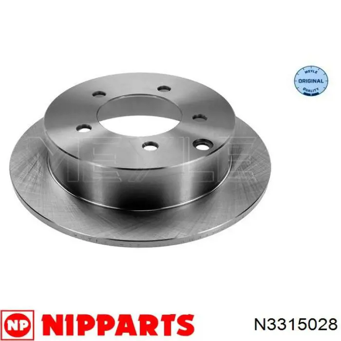 Задний тормозной диск Nipparts N3315028 цена, от 34.51 USD