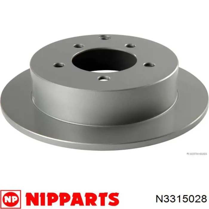 Купить N3315028 Nipparts Диск тормозной задний