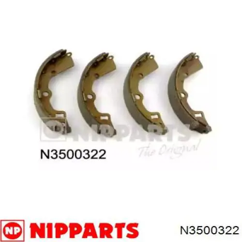 Задние барабанные колодки N3500322 Nipparts