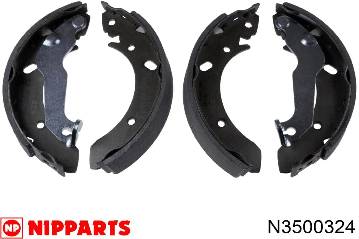 Купить N3500324 Nipparts Задние барабанные тормозные колодки