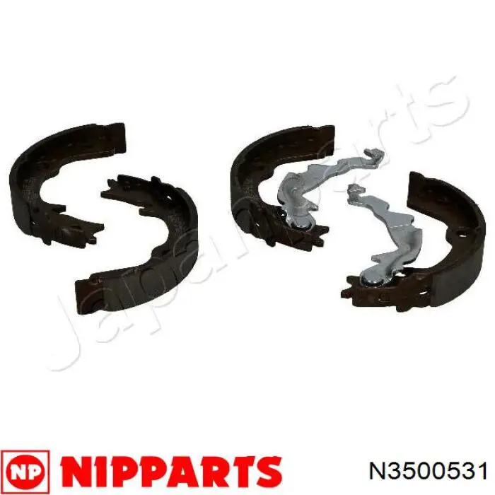 Тормозные колодки стояночного тормоза Nipparts N3500531 цена, от 19.58 USD