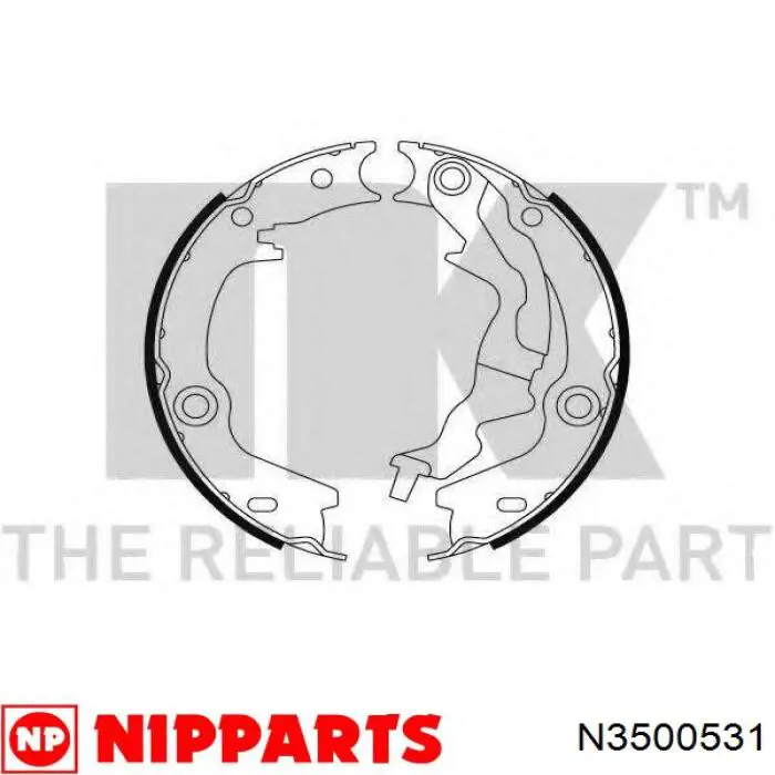 Купить N3500531 Nipparts Колодки ручника/стояночного тормоза