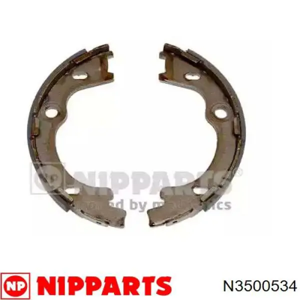 N3500534 Nipparts колодки ручника (стояночного тормоза)