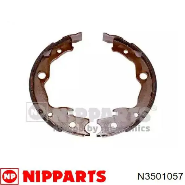 N3501057 Nipparts Тормозные колодки ручника