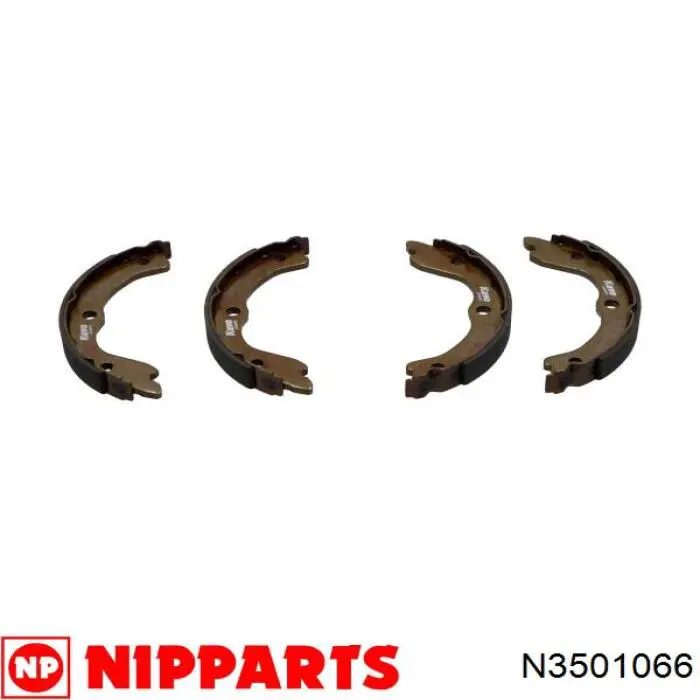 Тормозные колодки стояночного тормоза Nipparts N3501066 цена, от 19.81 USD
