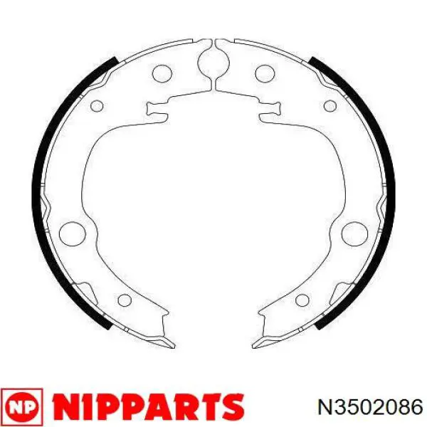 Колодки ручника N3502086 Nipparts