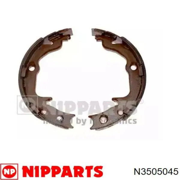 N3505045 Nipparts колодки ручника (стояночного тормоза)