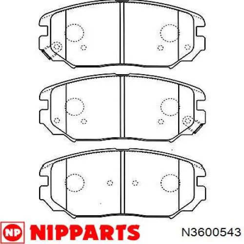 Купить N3600543 Nipparts Колодки тормозные