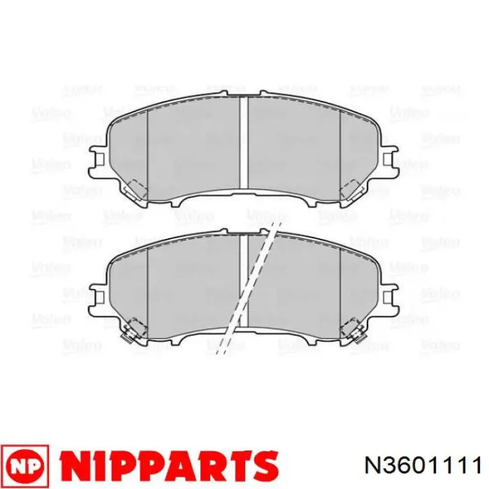 Тормозные колодки Nipparts N3601111